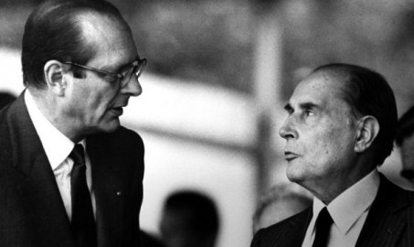 Jacques Chirac e François Mitterrand