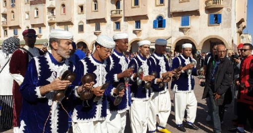 Gruppo gnaoua Festival Essaouira Marocco